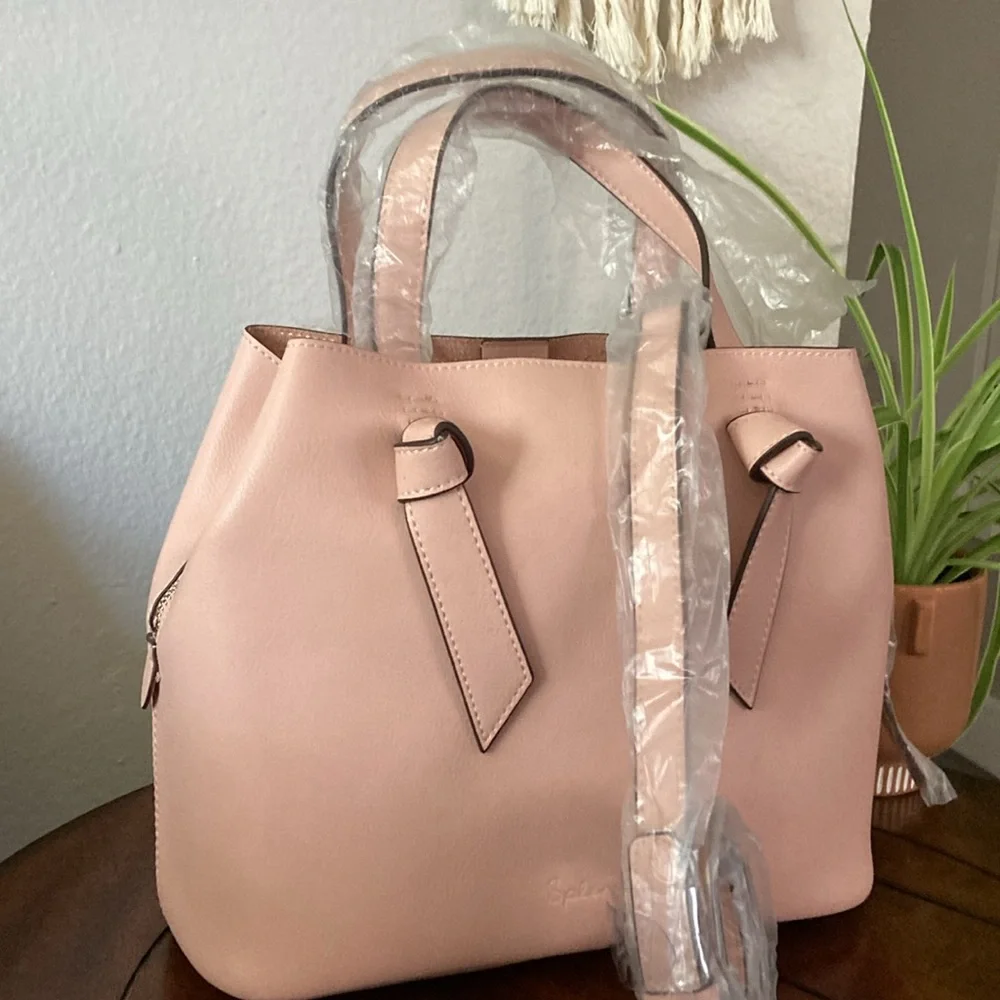 Splendid Blush Rose Leather Satchel Handbag NWT 🌹 - Picture 3 of 11